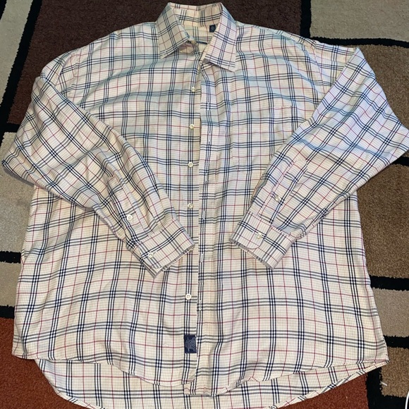 vintage burberry button up